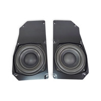 2003&ndash;2008 BMW Z4 E85 E85 Top HiFi Rear Subwoofer Speaker Pair w/ Mounting Plates, 65-13-9-143-268, F038, OEM, 2003, 2004, 2005, 2006, 2007, 2008