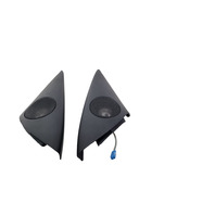 2003-2008 BMW Z4 E85 E85 Front Left Right Door Tweeter Speaker Pair w/ Mirror Corner Trim, 65-13-4-116-316, F038, OEM, 2003, 2004, 2005, 2006, 2007, 2008