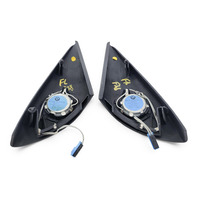 2003-2008 BMW Z4 E85 E85 Front Left Right Door Tweeter Speaker Pair w/ Mirror Corner Trim, 65-13-4-116-316, F038, OEM, 2003, 2004, 2005, 2006, 2007, 2008