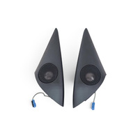 2003-2008 BMW Z4 E85 E85 Front Left Right Door Tweeter Speaker Pair w/ Mirror Corner Trim, 65-13-4-116-316, F038, OEM, 2003, 2004, 2005, 2006, 2007, 2008