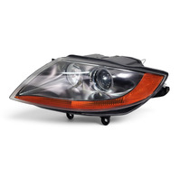 2003-2005 BMW Z4 E85 E85 Left Driver Halogen Headlight Chrome Amber, 63-12-7-165-665, F038, OEM, 2003, 2004, 2005