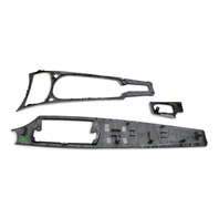 2003-2008 BMW Z4 E85 Dash Center Console Trim Aluminium Set(3), 51-16-7-053-112, F038, OEM, 2003, 2004, 2005, 2006, 2007, 2008