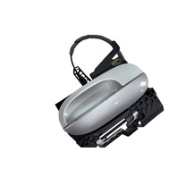 2003-2008 BMW Z4 E85 Exterior Door Handle Front Right/Passenger Silver, 51-21-7-114-958, F038, OEM, 2003, 2004, 2005, 2006, 2007, 2008