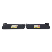 2003-2008 BMW Z4 E85 Sun Visor Sunvisor Left/Right Set Black, 51-16-7-153-229, 51-16-7-153-230, F038, OEM, 2003, 2004, 2005, 2006, 2007, 2008