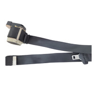 2003-2008 BMW Z4 E85 Seatbelt Front Right/Passenger Seat Belt Black, 72-11-7-057-110, F038, OEM, 2003, 2004, 2005, 2006, 2007, 2008