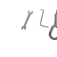 2003-2008 BMW Z4 E85 Roadster Emergency Tool Kit Tow Hook Wrench Roof Crank 72-15-8-266-616, F038, OEM, 2003, 2004, 2005, 2006, 2007, 2008