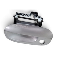 2003-2008 BMW Z4 E85 Exterior Door Handle Front Left/Driver Silver, 51-21-7-114-955, F038, OEM, 2003, 2004, 2005, 2006, 2007, 2008