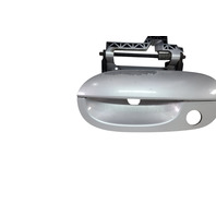 2003-2008 BMW Z4 E85 Exterior Door Handle Front Left/Driver Silver, 51-21-7-114-955, F038, OEM, 2003, 2004, 2005, 2006, 2007, 2008