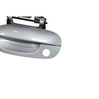 2003-2008 BMW Z4 E85 Exterior Door Handle Front Left/Driver Silver, 51-21-7-114-955, F038, OEM, 2003, 2004, 2005, 2006, 2007, 2008