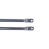 2003-2008 BMW Z4 E85 E86 Front Strut Cross Brace Support Rod Pair, 51-71-7-026-274, F038, OEM, 2003, 2004, 2005, 2006, 2007, 2008