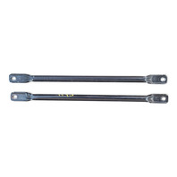 2003-2008 BMW Z4 E85 E86 Front Strut Cross Brace Support Rod Pair, 51-71-7-026-274, F038, OEM, 2003, 2004, 2005, 2006, 2007, 2008