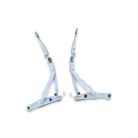 2003-2008 BMW Z4 E85 E86 Left Right Hood Hinge Pair, 41-61-7-068-279, 41-61-7-068-280, F038, OEM, 2003, 2004, 2005, 2006, 2007, 2008