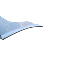 2003-2008 BMW Z4 Left Rocker Panel Molding Side Skirt Silver, 51-71-7-068-853, F038, OEM, 2003, 2004, 2005, 2006, 2007, 2008