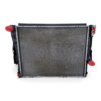 2003-2005 BMW Z4 Engine Cooling Radiator Assembly w/ Condenser, 17-11-9-071-518, F038, OEM, 2003, 2004, 2005