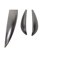 2006-2007 BMW 650i E63 E64 Ruthenium Interior Door Trim Molding Set, 51-41-7-116-049, F039, OEM, 2006, 2007