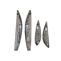 2006-2007 BMW 650i E63 E64 Ruthenium Interior Door Trim Molding Set, 51-41-7-116-049, F039, OEM, 2006, 2007