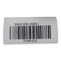 2006-2010 BMW 650i Valvetronic Eccentric Shaft Actuator Motor 11-37-7-548-389, F039, OEM, 2006, 2007, 2008, 2009, 2010