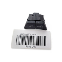 2006-2010 BMW 650i iDrive Menu Voice Control Switch, 65-82-6-921-669, F039, OEM, 2006, 2007, 2008, 2009, 2010