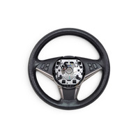 2006-2010 BMW 650i 3-Spoke Leather Steering Wheel Black, 32-34-6-774-458, F039, OEM, 2006, 2007, 2008, 2009, 2010
