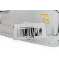 2006-2010 BMW 650i Fuel Filler Gas Lid Door Alpine White, 51-17-7-011-342, F039, OEM, 2006, 2007, 2008, 2009, 2010