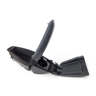 2006-2010 BMW 650i E63 E64 Black Leather Center Console Armrest Lid Set, 51-16-6-960-425, F039, OEM, 2006, 2007, 2008, 2009, 2010