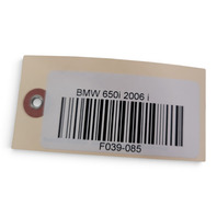 2006-2010 BMW 650i Convertible Tension Rope Base Plate Right/Left Set, 54-31-8-204-286, F039, 2006, 2007, 2008, 2009, 2010