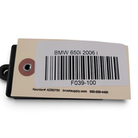 2006-2010 BMW 650i Central Locking Alarm System Control Module Front Right, 65-75-6-950-525, F039, OEM, 2006, 2007, 2008, 2009, 2010