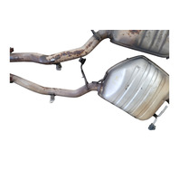 2006-2007 BMW 650i E64 Convertible Left Right Rear Exhaust Muffler Set, 18-30-7-544-291, 18-30-7-544-292, F039, OEM, 2006, 2007