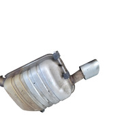 2006-2007 BMW 650i E64 Convertible Left Right Rear Exhaust Muffler Set, 18-30-7-544-291, 18-30-7-544-292, F039, OEM, 2006, 2007