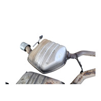 2006-2007 BMW 650i E64 Convertible Left Right Rear Exhaust Muffler Set, 18-30-7-544-291, 18-30-7-544-292, F039, OEM, 2006, 2007