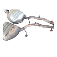 2006-2007 BMW 650i E64 Convertible Left Right Rear Exhaust Muffler Set, 18-30-7-544-291, 18-30-7-544-292, F039, OEM, 2006, 2007