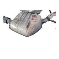 2006-2007 BMW 650i E64 Convertible Left Right Rear Exhaust Muffler Set, 18-30-7-544-291, 18-30-7-544-292, F039, OEM, 2006, 2007