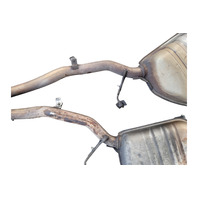 2006-2007 BMW 650i E64 Convertible Left Right Rear Exhaust Muffler Set, 18-30-7-544-291, 18-30-7-544-292, F039, OEM, 2006, 2007