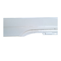 2006-2007 BMW 650i E63 E64 Left Driver Rocker Panel Side Skirt White, 51-77-7-074-419, F039, OEM, 2006, 2007