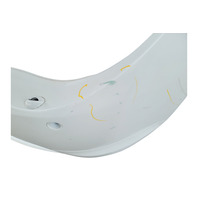 2006-2007 BMW 650i Front Bumper Face Cover Alpine White, 51-11-7-115-710, F039, OEM, 2006, 2007
