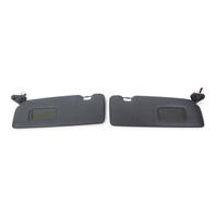 2006-2010 BMW 650i E64 Convertible Black Sun Visor Vanity Mirror Set, 51-16-6-976-747, 51-16-6-976-748, F039, OEM, 2006, 2007, 2008, 2009, 2010