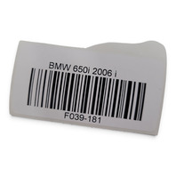 2006-2010 BMW 650i E63 E64 Style 121 Wheel Center Hub Cap, 36-13-6-763-117 #1, F039, OEM, 2006, 2007, 2008, 2009, 2010