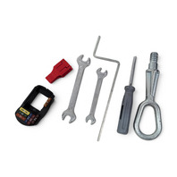 2006-2010 BMW 650i E63 E64 Trunk Tool Kit Tow Hook Wrenches Screwdriver, 72-15-7-070-643, F039, OEM, 2006, 2007, 2008, 2009, 2010