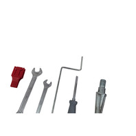 2006-2010 BMW 650i E63 E64 Trunk Tool Kit Tow Hook Wrenches Screwdriver, 72-15-7-070-643, F039, OEM, 2006, 2007, 2008, 2009, 2010