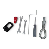 2006-2010 BMW 650i E63 E64 Trunk Tool Kit Tow Hook Wrenches Screwdriver, 72-15-7-070-643, F039, OEM, 2006, 2007, 2008, 2009, 2010