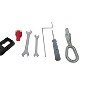2006-2010 BMW 650i E63 E64 Trunk Tool Kit Tow Hook Wrenches Screwdriver, 72-15-7-070-643, F039, OEM, 2006, 2007, 2008, 2009, 2010