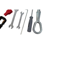 2006-2010 BMW 650i E63 E64 Trunk Tool Kit Tow Hook Wrenches Screwdriver, 72-15-7-070-643, F039, OEM, 2006, 2007, 2008, 2009, 2010