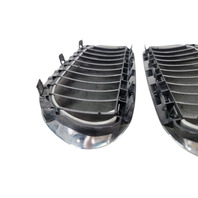 2006-2010 BMW 650i E63 E64 Chrome Kidney Grille Right/Left Set, 51-13-7-077-932, 51-13-7-077-931, F039, OEM, 2006, 2007, 2008, 2009, 2010