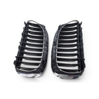 2006-2010 BMW 650i E63 E64 Chrome Kidney Grille Right/Left Set, 51-13-7-077-932, 51-13-7-077-931, F039, OEM, 2006, 2007, 2008, 2009, 2010
