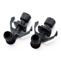 2006-2010 BMW 650i E63 E64 Headlight Washer Spray Nozzle Pair, 61-67-7-059-223, F039, OEM, 2006, 2007, 2008, 2009, 2010