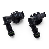 2006-2010 BMW 650i E63 E64 Headlight Washer Spray Nozzle Pair, 61-67-7-059-223, F039, OEM, 2006, 2007, 2008, 2009, 2010