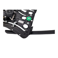 2006-2010 BMW 650i E64 Left Rear Quarter Window Glass Regulator, 51-35-7-186-643, F039, OEM, 2006, 2007, 2008, 2009, 2010