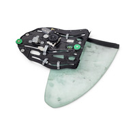 2006-2010 BMW 650i E64 Right Rear Quarter Window Glass Regulator, 51-35-7-186-644, F039, OEM, 2006, 2007, 2008, 2009, 2010