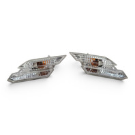 2006-2010 BMW 650i E63 E64 Turn Signal Repeater Lamp Set, 63-13-7-165-810, 63-13-7-165-809, F039, OEM, 2006, 2007, 2008, 2009, 2010
