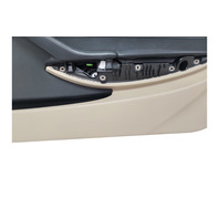 2006-2007 BMW E64 E63 650i 645Ci Front Right Passenger Door Panel Card Cream Beige Leather, 51-41-9-150-486, F039, OEM, 2006, 2007